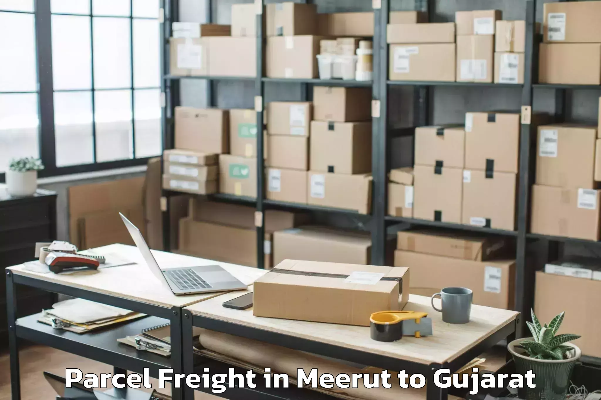 Efficient Meerut to Rk University Rajkot Parcel Freight